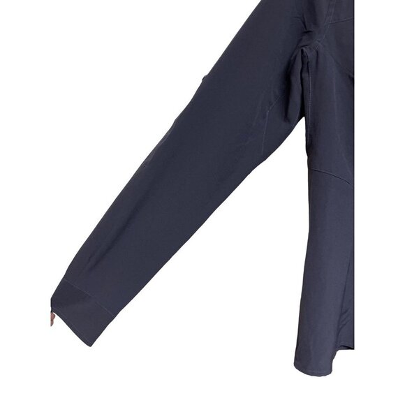 Marmot Johnson Outdoor Button Front Roll Tab Black Shirt Women's Medium - Picture 4 of 10